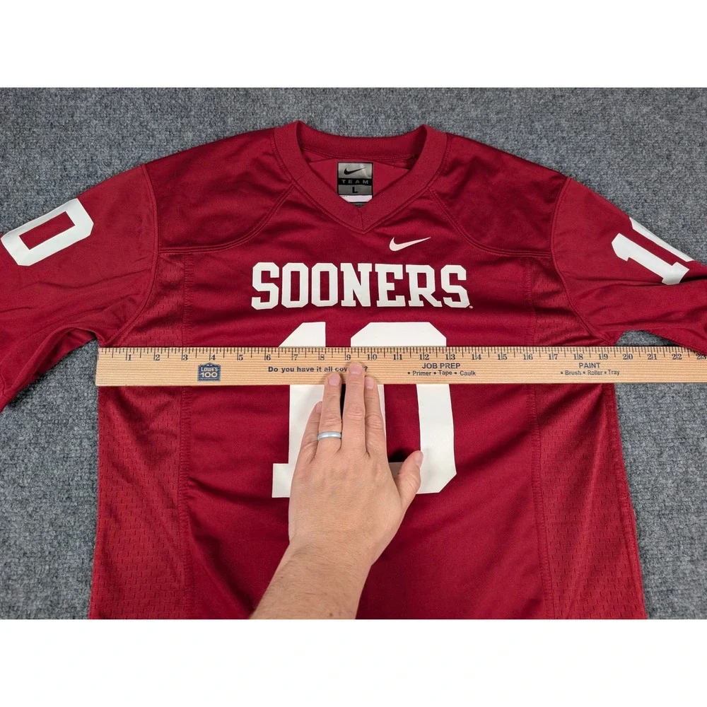 Nike Football Jersey Kids Large‎ Red Oklahoma Sooners #10 NCAA Team Fan Gear